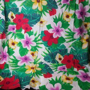 The Alexander Henry Collection Bright Hawaiian Floral Print Fabric 44" x 2 Yds